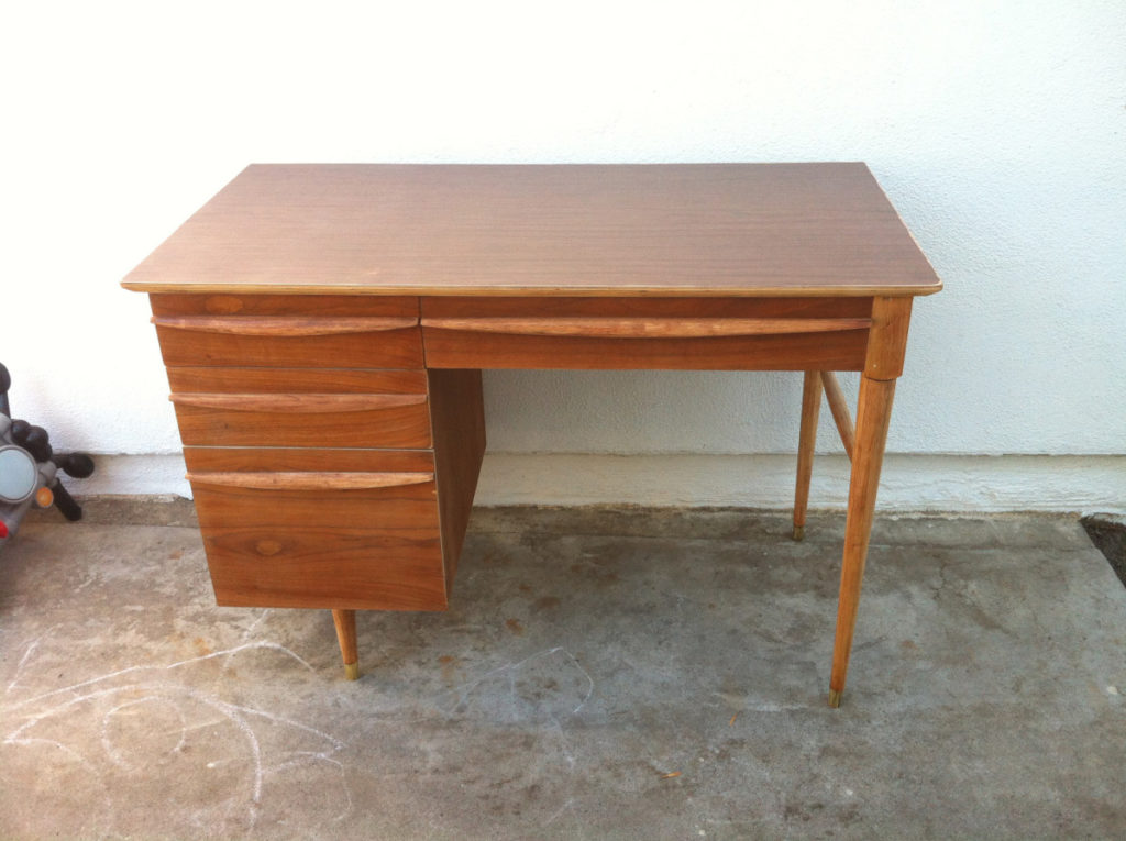 Finished Danish Modern teak desk